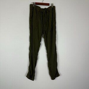 Sanctuary Womens Size XS Sage Green Pull On Lyocell Joggers Drawstring Pockets